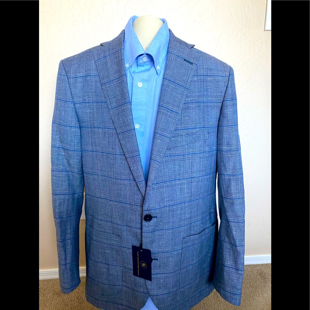 Hart Schaffner Marx Plaid Size L NWT